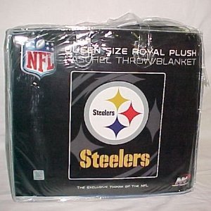 NFL Pittsburg Steelers King Size Super Plush Mink Blanket