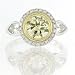 2.09ct Fancy Yellow Antique European Round Cut Diamond Engagement Anniversary Ring 2.09ct Fancy Yellow Antique European Round Cut Diamond Engagement Anniversary Ring
