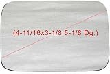 78-83 DODGE CHALLENGER MIRROR GLASS LH (DRIVER SIDE), (4-11/16 x 3-1/8 5-1/8 Dg.) (1978 78 1979 79 1980 80 1981 81 1982 82 1983 83) D471144 N/A
