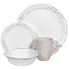 Corelle Livingware 16-Piece Dinnerware Set, Service for 4, Apricot Grove