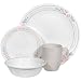 Corelle Livingware 16-Piece Dinnerware Set, Service for 4, Apricot Grove
