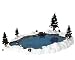 Lemax Christmas Village Collection Mill Pond 6-Piece Set #94387