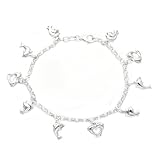 Silver Dolphin Belcher Charm 7,5  Bracelet