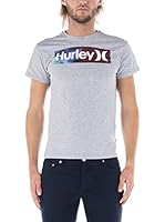 Nike Hurley Camiseta Manga Corta Halfer (Gris Jaspeado)