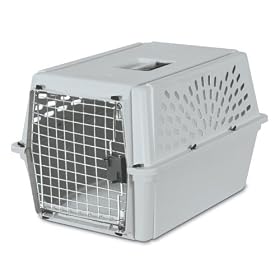 Petmate Medium Traditional Kennel, Light Gray