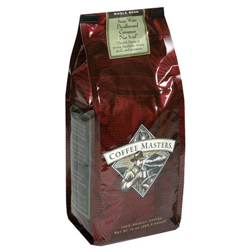 Coffee Masters Flavored Coffee, Cinnamon Nut Swirl Decaffeinated, Swiss Water Processed,... by Coffee Masters