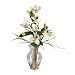 C. Alan 1126-WH Triple Mini Cattleya Orchid Liquid Illusion