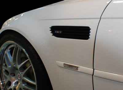 Blacked Out BMW M3 Gills