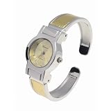 Geneva Platinum Ladies Color Dial Watch with Gold Dial and Band by Geneva