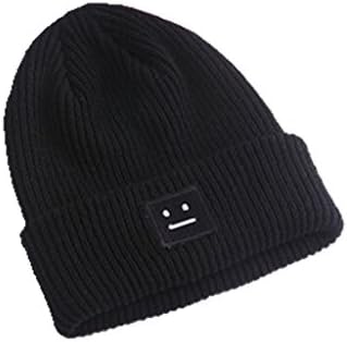 Love Smile Block Standard Smile Knit Hat Candy Color Winter Wool Cap Sleeve Head
