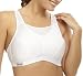 Glamorise Women's No Bounce Full Support Sport Bra,White,36DD