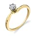 0.25 carat Diamond Solitaire Ring 14Kt Yellow Gold