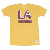The Original Retro Brand - Men's Tri-Blend Yellow LA Tee