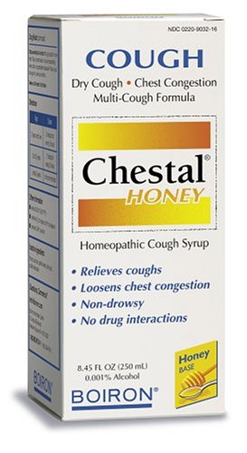 Boiron Homeopathic Medicine Chestal Cough Syrup, Honey, 8.45-Ounce Bottles (Pack of 2) by Honey