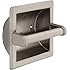 Delta Faucet 45072-SN Recessed Paper Holder W/ Beveled Edges, Satin Nickel