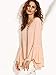 SheIn Women's Crisscross V Neck Bell Sleeve Split Back Blouse - Pink Medium