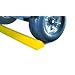 Lotblocks CS6D-HY Plastic Deluxe Car Parking Stop with Hardware, Yellow, 72" Length, 7" Width, 4.5" Height
