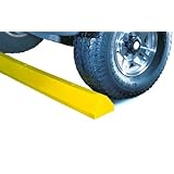 Lotblocks CS4S-SY Plastic Deluxe Car Parking Stop with Hardware, Yellow, 48" Length, 6" Width, 4" Height