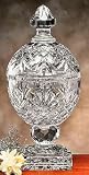 OXFORD CRYSTAL FOOTED CANDY DISH WITH COVER