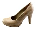 Tamaris 1/1-22426-38 Trendiger Damen Sommer Plateau Pumps Nude / Braun
