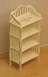 Elegant Handpainted Dollhouse Miniature Shelving for the Nursery