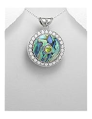 Shell Pendant Necklace In 92.5 Sterling Silver