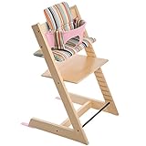 ストッケ トリップトラップ チェアセット チェア:ナチュラル ベビーセット:ソフトピンク クッション:シグネーチャストライプ 【3個口】