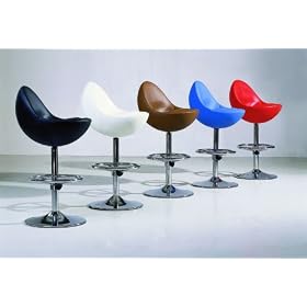 Two New Contemporary Vinyl Cushion Barstool, 3163 BLACK