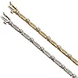 14kt White Gold Extensive Bar Diamond Fashion Bracelet