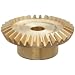 Boston Gear G481YG Bevel Gear, 2:1 Ratio, 0.188" Bore, 32 Pitch, 32 Teeth, Brass