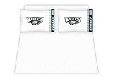 Best Quality Micro Fiber Sheet Set - Philadelphia Eagles NFL /Color White Size Queen