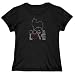 T-Shirt Woman Black " Papillon : Dog Is Love " Dog