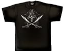 Verfluchter Pirat der Karibik Gothic T Shirt Piraten Skulls