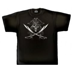 VERFLUCHTER PIRAT DER KARIBIK GOTHIC PIRATEN SKULLS Gr. M