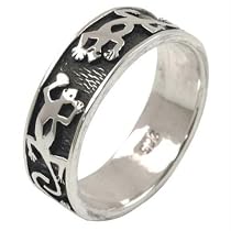 Gecko Lizards - Sterling Silver Ring