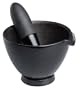 Orange-X 5-1/2-Inch Mortar & Pestle, Black