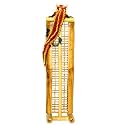 Handmade Asian Furniture - 36" Natural Wood CD Tower Rack W/ Fun Hand-painted Chinese Dragon