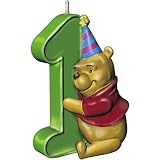 Winnie the Pooh Number 1 Candle
