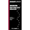 Zagat 2005/06 New York City Nightlife (Zagatsurvey)