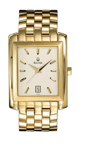 Bulova Men's Gold Tone Watch #97B56