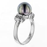 Sterling Silver Colored Pearl Ring