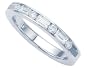 0.60 cttw Karina B(tm) Baguette Diamonds Band - Platinum, 18kt White or Yellow Gold