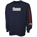 New England Patriots Navy Blue Flea Flicker Long Sleeve T-shirt
