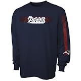 New England Patriots Navy Blue Flea Flicker Long Sleeve T-shirt
