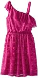 Amy Byer Girls 7-16 Lace Dress, Magenta, 14