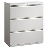 Trace 3 Drawer Lateral File Pull Type: Square Front Recessed Pull, Width: 42, Finish: Textured Colors GO Bright White 41GFdtd DOL. SL160