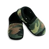 Private Label - Boys Fleece Slipper, Olive, Black