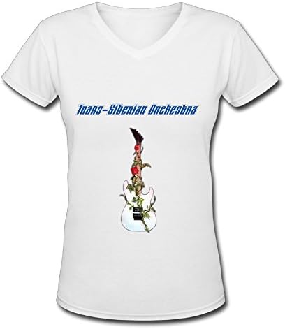 Best White V Neck T Shirt For Women Trans Siberian Orchestra Winter Tour 2016 Poster
