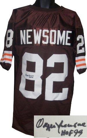 Signed Ozzie Newsome Jersey - Brown Prostyle HOF99 JSA Hologram - Autographed NFL Jerseys