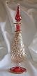 Egyptian Perfume Bottle  Mouth/Hand Blown  Weddings / Favors / Gifts - Color: Red - (EPB-006RE)